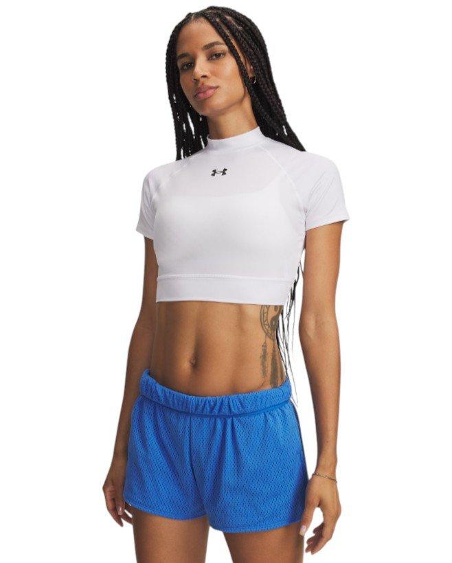 HO26 UA HG CROP MOCK SS -WHT - WHITE